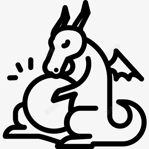 龙神话25直系图标svg_新图网 https://ixintu.com 直系 神话