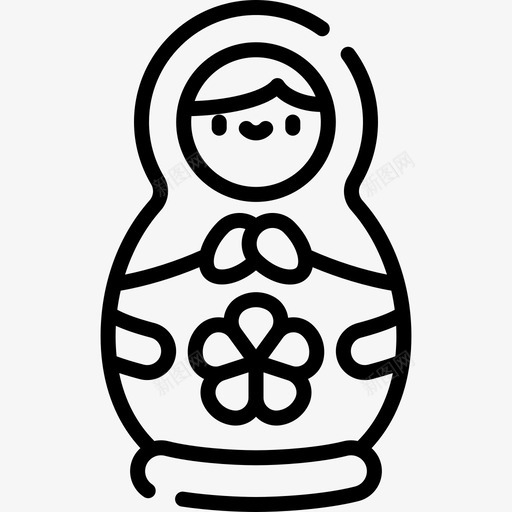 Matryoshka娃娃俄罗斯16岁直系图标svg_新图网 https://ixintu.com 16岁 Matryoshka 俄罗斯 娃娃 直系