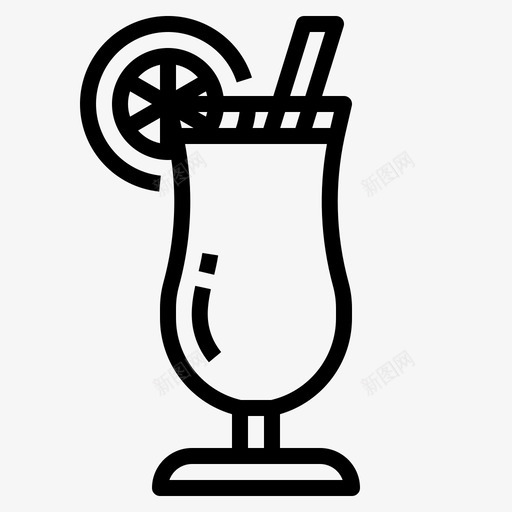 鸡尾酒饮料33直系图标svg_新图网 https://ixintu.com 直系 饮料 鸡尾酒