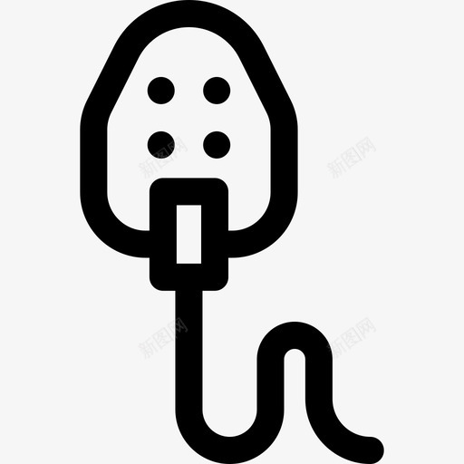 面罩医疗服务2直线型图标svg_新图网 https://ixintu.com 医疗服务 直线 线型 面罩