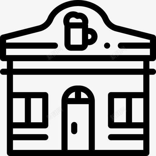 酒吧城市大厦14直线图标svg_新图网 https://ixintu.com 城市 大厦 直线 酒吧
