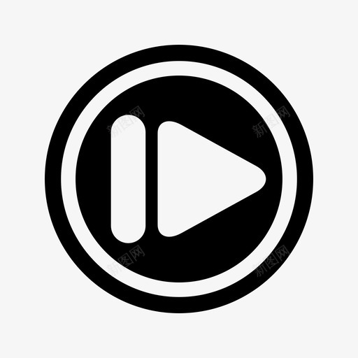 下一个按钮控制前进图标svg_新图网 https://ixintu.com 下一个 前进 按钮 控制 球员