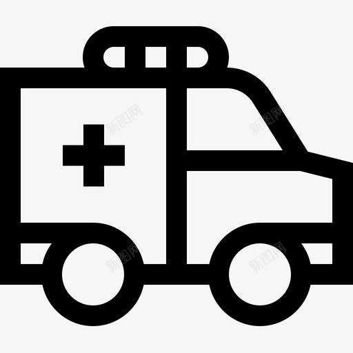 救护车25号治疗直线型图标svg_新图网 https://ixintu.com 25号 救护车 治疗 直线 线型