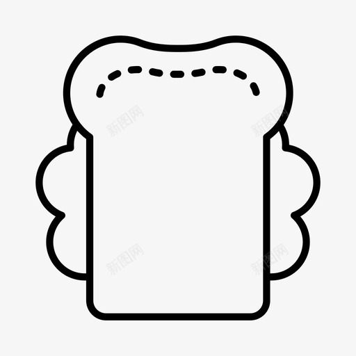 三明治面包店早餐图标svg_新图网 https://ixintu.com 三明治 午餐 早餐 糕点 面包店 食物