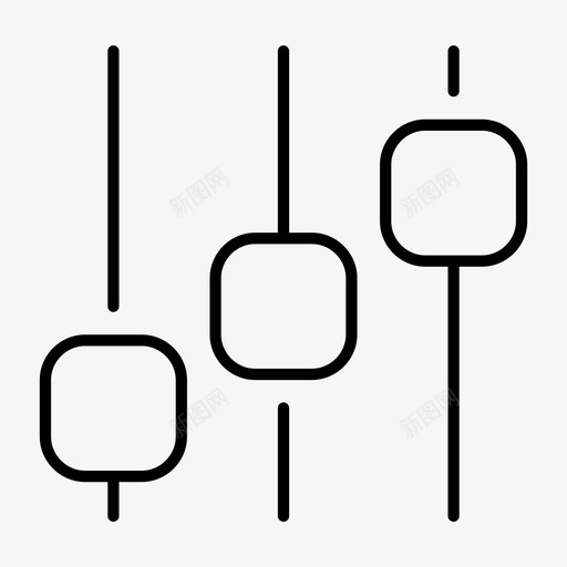 电平调整均衡器图标svg_新图网 https://ixintu.com 均衡器 声音 混合 电平 调整 间隙 音量