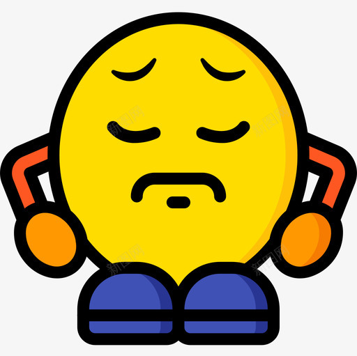 伤感表情4线条色彩图标svg_新图网 https://ixintu.com 伤感 线条 色彩 表情