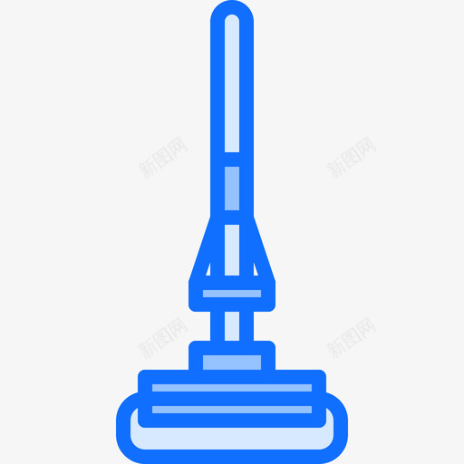 拖把清洁77蓝色图标svg_新图网 https://ixintu.com 拖把 清洁 蓝色