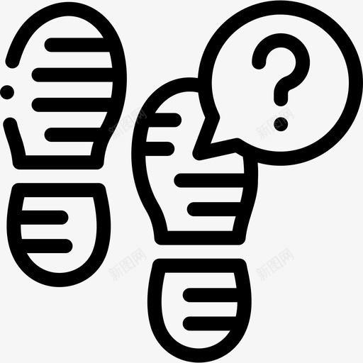 足迹法律与司法21直线图标svg_新图网 https://ixintu.com 司法 法律 直线 足迹