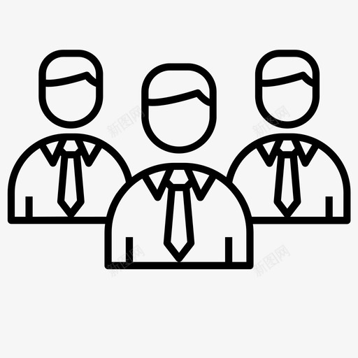 团队合作业务同事图标svg_新图网 https://ixintu.com 业务 合作 同事 团队 概要 财务