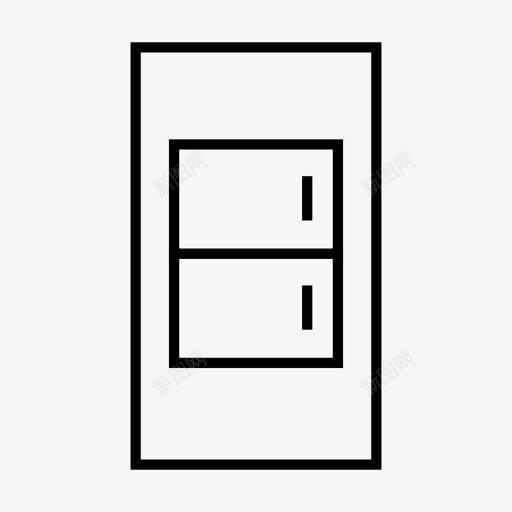 电灯开关建筑熄灯图标svg_新图网 https://ixintu.com 墙壁 工具 建筑 开关 熄灯 电灯