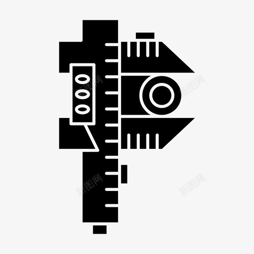 测量精度小型图标svg_新图网 https://ixintu.com 小型 建筑 微型 测量 精度
