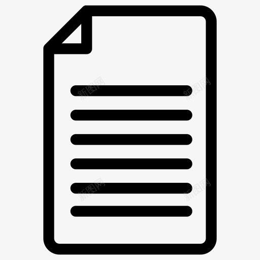文件信件纸张图标svg_新图网 https://ixintu.com 业务 信件 文件 纸张