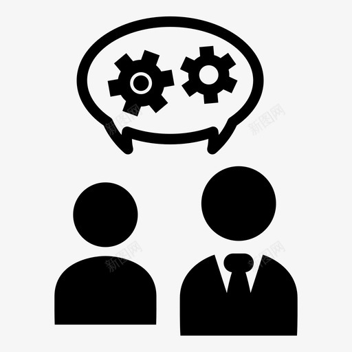 商务洽谈同事合作图标svg_新图网 https://ixintu.com 1套 合作 同事 商务 商务洽谈 团队 运作