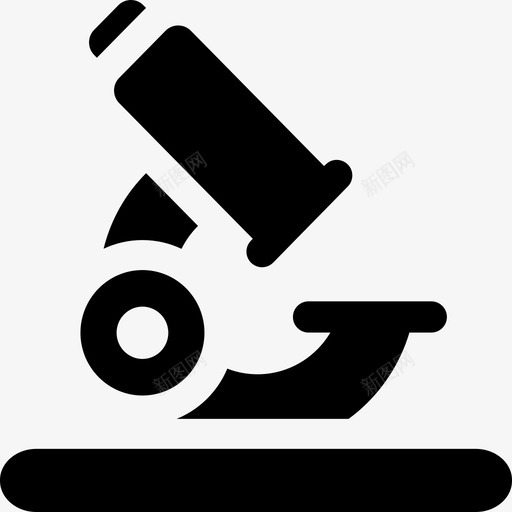 显微镜医学33填充图标svg_新图网 https://ixintu.com 医学 填充 显微镜