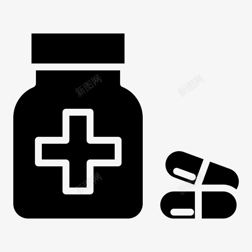药物医院医疗图标svg_新图网 https://ixintu.com 医疗 医院 药物