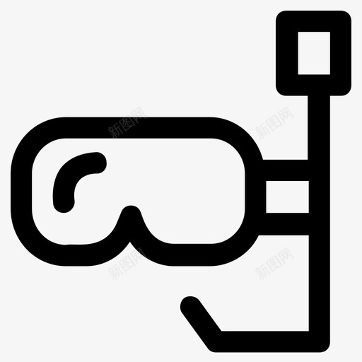 潜水面罩面罩浮潜图标svg_新图网 https://ixintu.com 图标 徒步旅行 水下 浮潜 游泳 潜水 线路 野营 面罩
