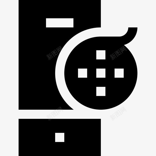 胶卷盘移动功能41填充图标svg_新图网 https://ixintu.com 功能 填充 移动 胶卷
