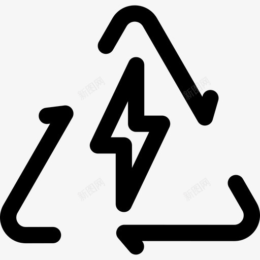 可再生能源生态学227线性图标svg_新图网 https://ixintu.com 再生 可再 生态学 线性 能源