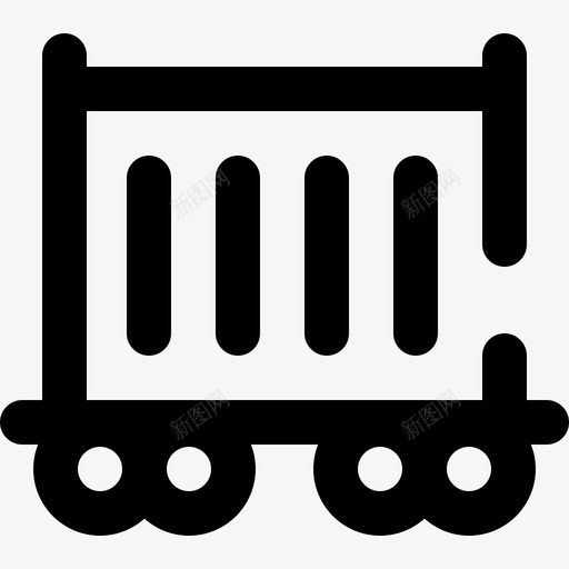 铁路运输交付105轮廓图标svg_新图网 https://ixintu.com 交付 轮廓 铁路运输