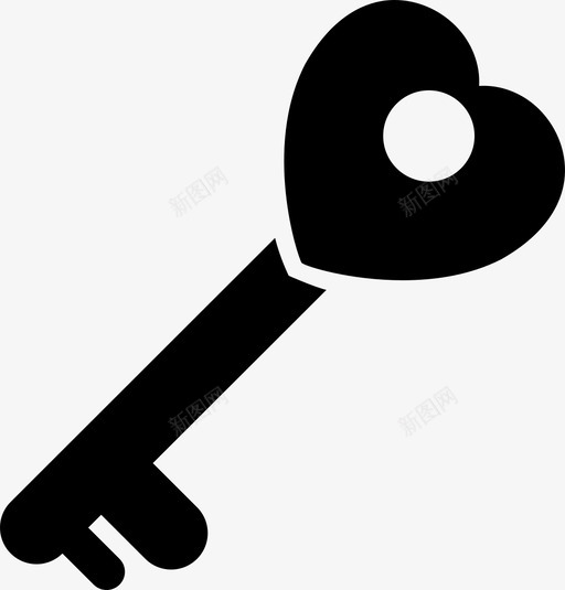 爱的钥匙心的钥匙秘密图标svg_新图网 https://ixintu.com 事件 庆祝 爱的 秘密 节日 钥匙