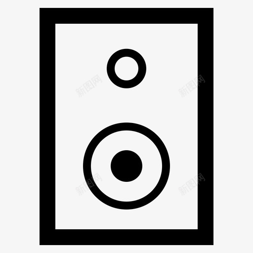 扬声器电子音乐图标svg_新图网 https://ixintu.com 扬声器 电子 电子设备 音乐 音响