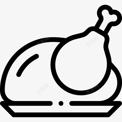 火鸡国际食品10直系图标svg_新图网 https://ixintu.com 国际 火鸡 直系 食品