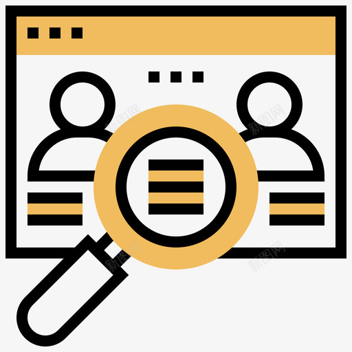 招聘商务招聘10黄影图标svg_新图网 https://ixintu.com 商务 招聘 黄影