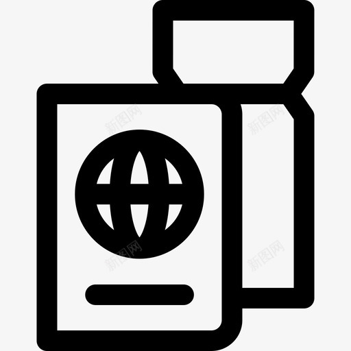护照暑假31直系图标svg_新图网 https://ixintu.com 护照 暑假 直系