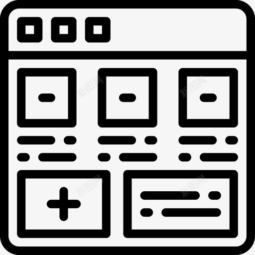 添加用户界面第3卷第5卷线性图标svg_新图网 https://ixintu.com 3卷第 5卷 添加 用户界面 线性