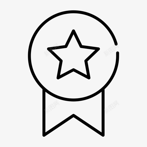 成就第一名奖章图标svg_新图网 https://ixintu.com 丝带 兄弟 奖章 成就 第一名 获胜者 认可