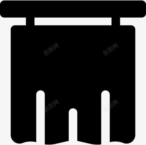 窗帘家和生活25充满图标svg_新图网 https://ixintu.com 充满 生活 窗帘