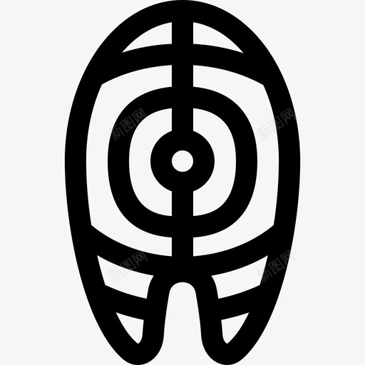 鲑鱼烤肉53直系图标svg_新图网 https://ixintu.com 烤肉 直系 鲑鱼