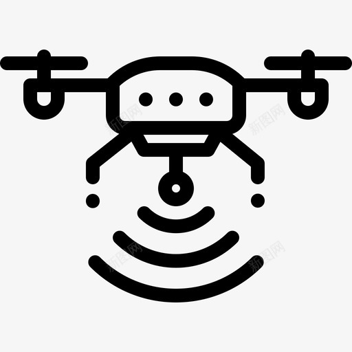 玩具无人机摄影图标svg_新图网 https://ixintu.com 摄影 无人机 玩具 相机