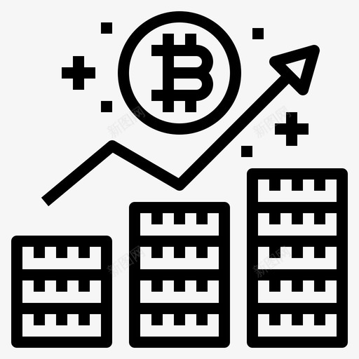比特币比特币120线性图标svg_新图网 https://ixintu.com 比特 线性