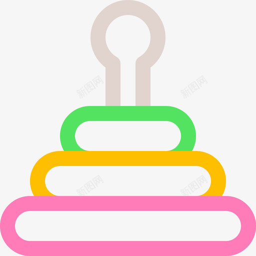 金字塔幼儿园21直线色图标svg_新图网 https://ixintu.com 幼儿园 直线 金字塔