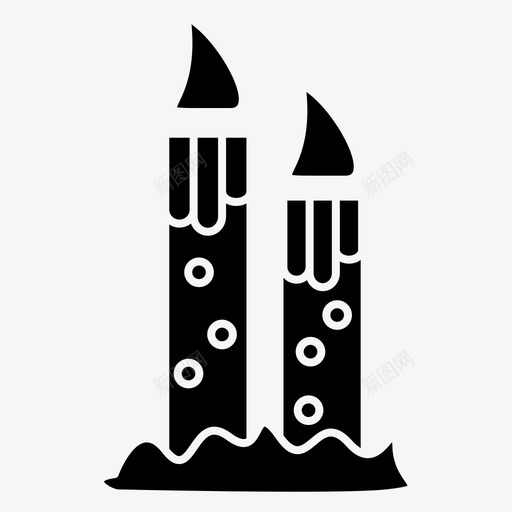 蜡烛灯光图标svg_新图网 https://ixintu.com 灯光 蜡烛