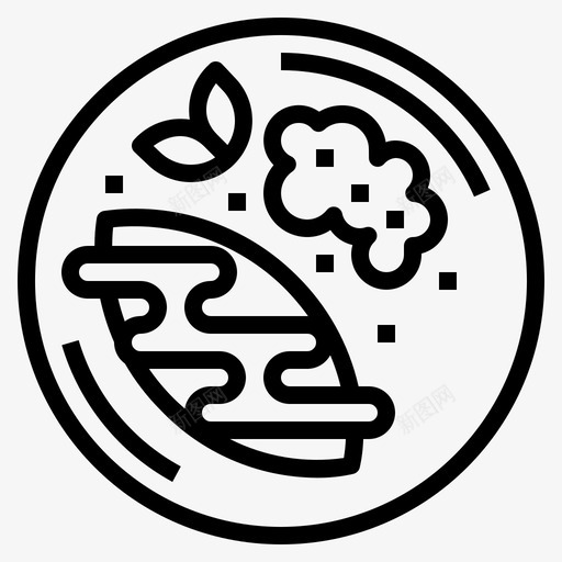芒果泰国菜直系图标svg_新图网 https://ixintu.com 泰国 直系 芒果