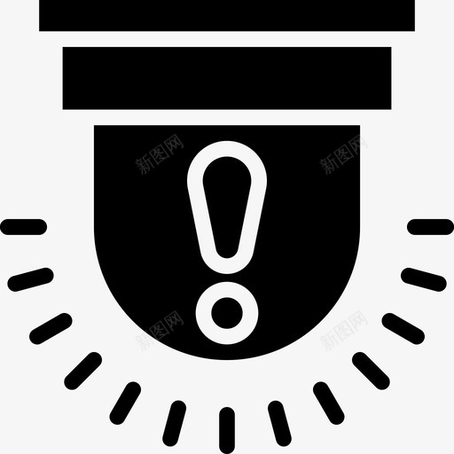 报警智能家居58填充图标svg_新图网 https://ixintu.com 填充 报警 智能家居