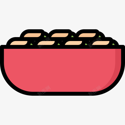 开心果零食2颜色图标svg_新图网 https://ixintu.com 开心果 零食 颜色
