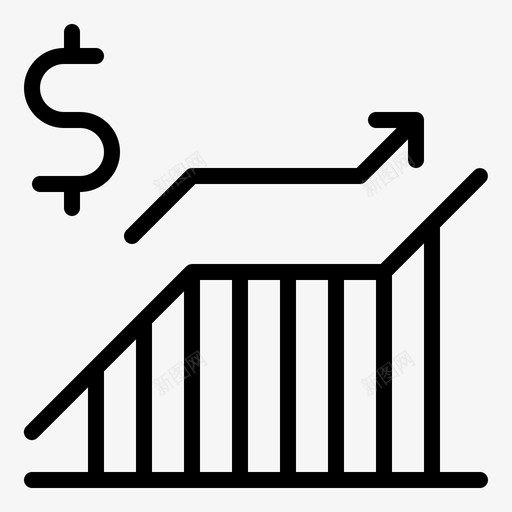 金融分析图表经济图标svg_新图网 https://ixintu.com 分析 图表 投资 经济 统计 货币 金融
