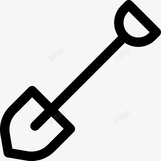铲子夏令营13直线图标svg_新图网 https://ixintu.com 夏令营 直线 铲子