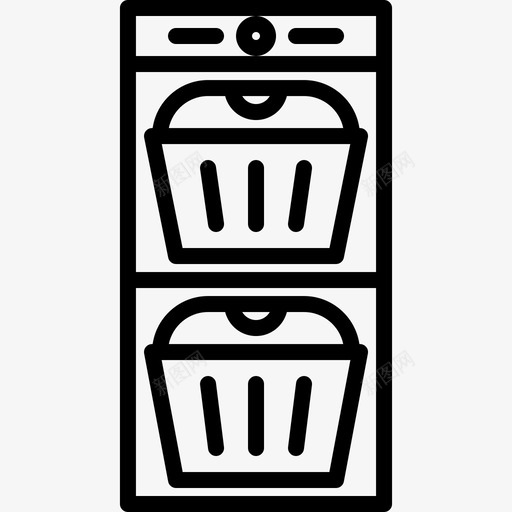 松饼零食1线性图标svg_新图网 https://ixintu.com 松饼 线性 零食
