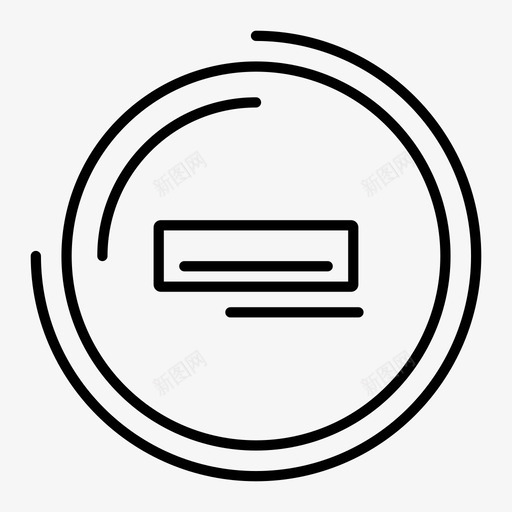 减号按钮删除图标svg_新图网 https://ixintu.com 减号 删除 按钮 数学