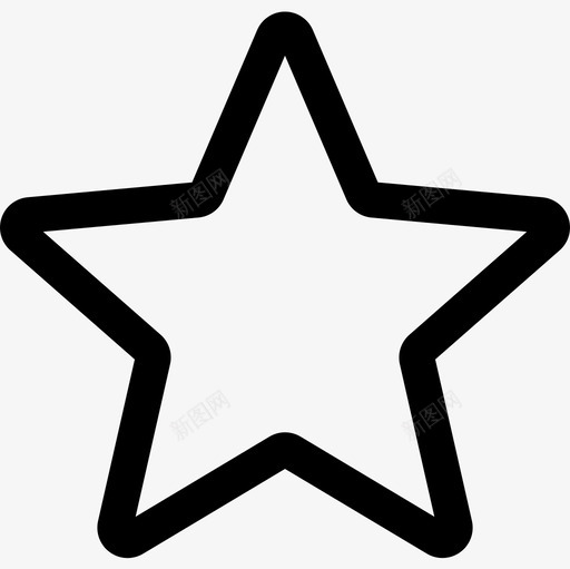 星型基本用户界面4线性图标svg_新图网 https://ixintu.com 基本 星型 用户界面 线性
