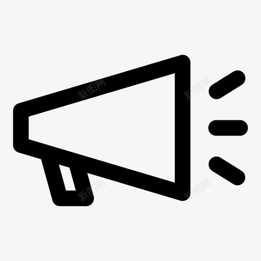 广告商务扩音器图标svg_新图网 https://ixintu.com 办公室 商务 广告 广告商 扩音器 霍拉
