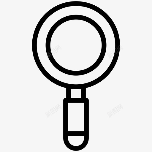 放大镜办公室文具图标svg_新图网 https://ixintu.com 办公室 放大镜 文具