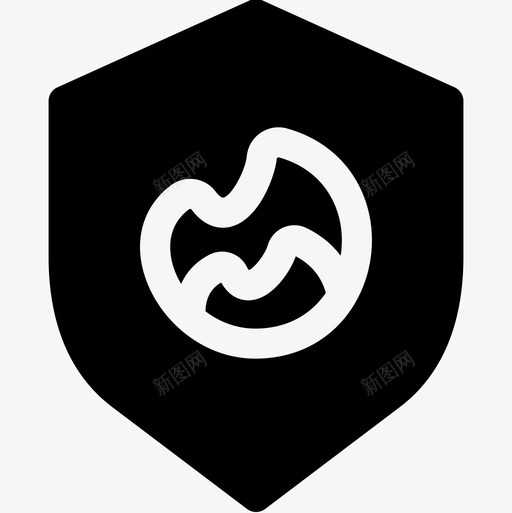 护盾消防员8填充图标svg_新图网 https://ixintu.com 填充 护盾 消防员