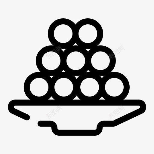 碗美味甜点图标svg_新图网 https://ixintu.com 2月 v3 印度 拉德 甜点 界面 系列 网络 美味