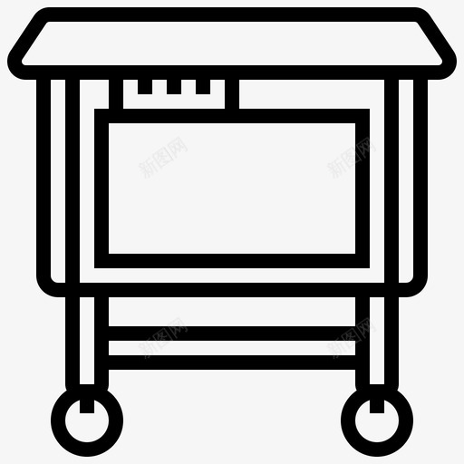 病床医疗技术15直线型图标svg_新图网 https://ixintu.com 医疗 技术 病床 直线 线型