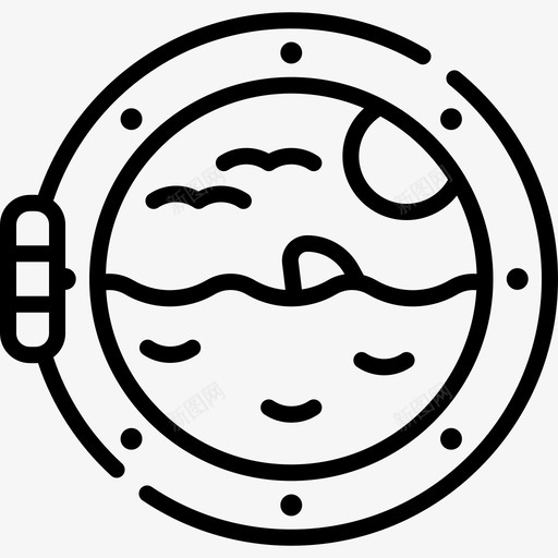 船舷窗水手20直线型图标svg_新图网 https://ixintu.com 水手 直线 线型 舷窗 船舷